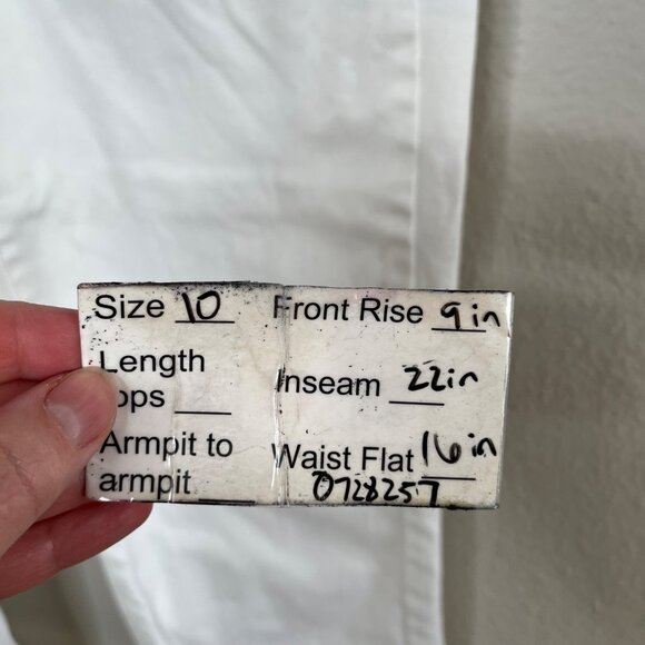 Maurices Womens White Cropped Mid Rise Denim Jeans Size 10 - Picture 7 of 9